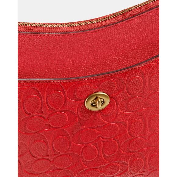 Coach Chaise Crossbody Bag Signature Leather RED NWT - Picture 7 of 7